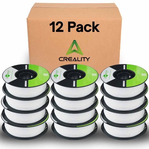 Creality Ender PLA+ Filament Orange 12 Pack of 1KG Spools, 1.75mm Diameter, Compatible with 99% FDM 3D Printers, Strong Toughness, Clog-Free, Vacuum Packaged, High Precision, Eco-Friendly