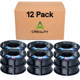 Creality 95A TPU Filament 12 Pack - 1.75mm - Flexible & Durable 3D Printing Filament, Elastic & Soft Thermoplastic Polyurethane, 1kg/2.2lbs Spool, High-Speed Printing, Compatible with FDM Printers - Black