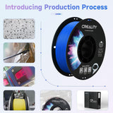Creality 95A TPU Filament 1.75mm - Flexible & Durable 3D Printing Filament, Elastic & Soft Thermoplastic Polyurethane, 1kg/2.2lbs Spool, High-Speed Printing, Compatible with FDM Printers - Blue