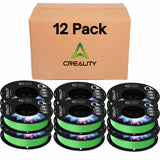 Creality 95A TPU Filament 12 Pack - 1.75mm - Flexible & Durable 3D Printing Filament, Elastic & Soft Thermoplastic Polyurethane, 1kg/2.2lbs Spool, High-Speed Printing, Compatible with FDM Printers - Green