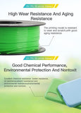 Creality 95A TPU Filament 4 Pack - 1.75mm - Flexible & Durable 3D Printing Filament, Elastic & Soft Thermoplastic Polyurethane, 1kg/2.2lbs Spool, High-Speed Printing, Compatible with FDM Printers - Green