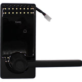 Dalton Z08 Smart Lock - Biometric Fingerprint, Bluetooth, RFID Card, PIN Code, Key Access, Auto Lock/Unlock, Anti-Tamper Alarm, Tuya-Compatible, Durable Aluminum Alloy - Black