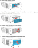 Jaspertronics™ Replacement Air Filter for the Epson EH-LS12000B Projector