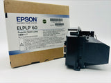 OEM ELP-LP60 Lamp & Housing for Epson Projectors - 1 Year Jaspertronics Full Support Warranty!