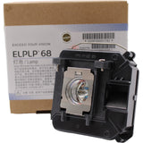 OEM Lamp & Housing for The Powerlite Home Cinema 3020E Projector  - 1 Year Jaspertronics Full Support Warranty!