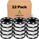 Creality Ender PLA Filament 1.75mm 12 Roll Bundle - White - No-Tangle, Eco-Friendly, Strong Bonding, Universal 3D Printer Fit