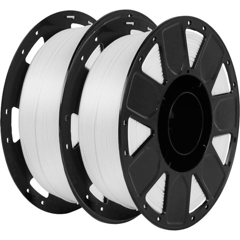 Creality Ender PLA Filament 1.75mm 2 Roll Bundle - White - No-Tangle, Eco-Friendly, Strong Bonding, Universal 3D Printer Fit