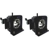 Jaspertronics™ OEM Lamp & Housing TwinPack for The Panasonic PT-DZ870K Projector with Original High-Quality bulb inside - 240 Day Warranty