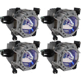 Panasonic Lamp & Housing QuadPack for The Panasonic PT-DW17K2U Projector - 1 Year Warranty