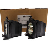 Panasonic Lamp & Housing TwinPack for The PT-D5100 Projector - 1 Year Warranty