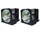 Jaspertronics™ Original ET-LAD7500W Lamp & Housing TwinPack for Panasonic Projectors - 1 Year Warranty