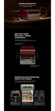 Creality Falcon2 Pro 22W Laser Engraver - High Power Desktop Diode Laser Cutter with Integrated Enclosure, Camera, Air Assist, 500mm/s Speed for Wood, Acrylic, and Metal