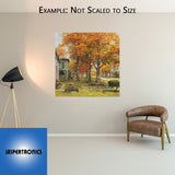 Fall Main Street 12×12 Canvas by Andy Thomas