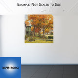 Fall Main Street 12×12 Canvas by Andy Thomas