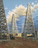 Field of Derricks by Andy Thomas - Paper Open Edition - 13 x 16