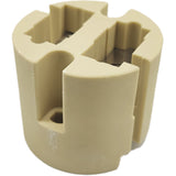 5 Pack of G22 Lamp Holder Socket - High-Temperature Ceramic Steatite Base, 3000W Max, 1000V, 20A, Nickel-Plated Copper Contacts, UL Recognized, Ideal for Halogen & Metal Halide Fixtures - No Leads