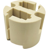 5 Pack of G22 Lamp Holder Socket - High-Temperature Ceramic Steatite Base, 3000W Max, 1000V, 20A, Nickel-Plated Copper Contacts, UL Recognized, Ideal for Halogen & Metal Halide Fixtures - No Leads