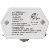 Jaspertronics™ 40W 254nm Germicidal High Bay UV-C Tube Light Fixture with Dual Lamps, Remote, & Safety Sensors