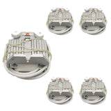 5 Pack of GX9.5 GY9.5 Lamp Holder M-123 - High Power 1200W Stage Light Socket, Heat Resistant Lamp Base for Moving Head, Xenon, and Halogen Lamps with 30cm Cable, Aluminum Alloy Shell - 250V 8A