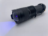 Jaspertronics SK68 Zoomable LED UV Flashlight Mini Portable UV 395nm Black Light Pet Urine Stains Detector Torch