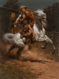 Johnny Saved the Girl by Andy Thomas - Canvas Giclee Timeless Edition - 30 x 40