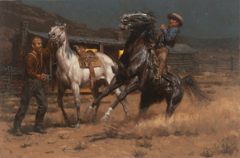 Midnight Pony Express by Andy Thomas - Canvas Timeless Edition - 24 x 36