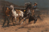 Midnight Pony Express by Andy Thomas - Canvas Open Edition - 12 x 18