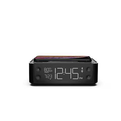 Nonstop Station A NSA3-BK; Hotel Alarm Clock; Qi 10W Wireless Charging; Bluetooth Speaker; USB C 18W
