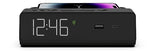 NonStop Station W 6.5" Digital Alarm Clock w/ 10W Qi Wireless Charging, USB‑C + USB‑A, JetWay / Black - NSW2‑BK