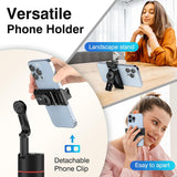 Jaspertronics™ Auto Face Tracking Tripod 360° Rotating Auto Tracking Phone Stand, No App, Phone Camera Stand with Remote and Gesture Control, Rechargeable Smart Shooting Stand for Live Video Recording Tiktok (P02)