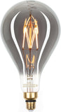 Jaspertronics™ LED Large Decorative Pendant Light Bulbs 60W Equivalent, Dimmable LED Oversized Bulbs with Smoke Glass, 2000K Warm White, 7W, 600LM, E26 Base, PS160/PS52