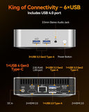 GEEKOM A8 Ultimate Performance Mini PC - AMD Ryzen 7 8745HS Computer 32GB DDR5 - 1TB SSD - Windows 11 Pro