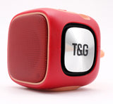 Jaspertronics™ TG-359 Rechargeable Bluetooth Speaker Portable Indoor/Outdoor Wireless Stereo Subwoofer with Breathing Light-Red