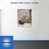 Snowy Courthouse by Andy Thomas - Canvas Giclee Open Edition - 8 x 10
