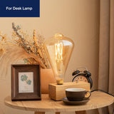 Jaspertronics™ Vintage Oversized LED Edison Bulbs 60W Equivalent, Decorative Dimmable LED M-Type Filaments Bulbs with Amber Glass, 2000K Warm White, E26 Base, 7W, 600LM, ST164