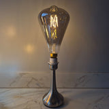 Jaspertronics™ Vintage Oversized LED Edison Bulbs 40W Equivalent, Decorative Dimmable LED M-Type Filaments Bulbs with Smoke Glass, 2200K Warm White, E26 Base, 7W, 350LM, ST164