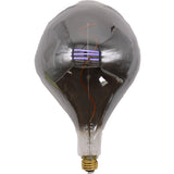 Jaspertronics A165S Oversized Vintage LED Edison Bulb, Smoke Decorative E26 Dimmable 7W, 350 Lumens, Warm White 2200K, 1 Pack
