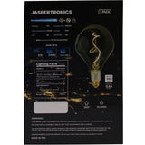 Jaspertronics A165S Oversized Vintage LED Edison Bulb, Smoke Decorative E26 Dimmable 7W, 350 Lumens, Warm White 2200K, 1 Pack