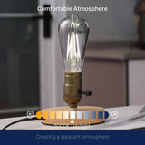 Jaspertronics™ ST19 LED Edison Bulbs - 5000K White Light, Dimmable, Smoky Grey Glass, 4W (40W Equivalent), CRI82+, 150LM, E26 Base, Energy-Efficient Decorative Lighting for Pendant Fixtures - 4 Pack
