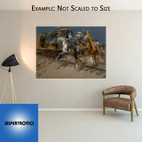 Sundance and the Wild Bunch Hit the Union Pacific by Andy Thomas - Canvas Open Edition - 12 x 16