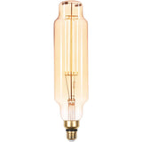 Jaspertronics™ Vintage Large LED Edison Bulbs 40W Equivalent, Decorative Dimmable Tube LED Bulbs with Amber Glass, 2000K Warm White, E26 Base, 7W 400LM, 82 High CRI, TT80/T24