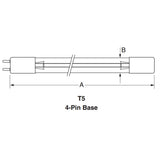 Ushio America GPH36T5L/4P 3000343 Low Pressure Mercury Arc UV Lamp, T5 39W, 4-Pin Base, 846.0mm, 253.7nm UV-C