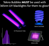 Froggy's Fog - TB-BL-4PK - Tekno Bubbles - BLUE UV Blacklight Reactive - Machine 4-Pack Case Fluid