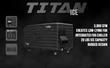 Titan ICE DMX Ground Fog Machine with Integrated Chiller – 1700W, LCD Controls, DMX, Wireless Remote, Thick Low-Lying Fog
