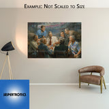 True Blues - Democratic Presidents Playing Poker by Andy Thomas - Canvas Giclee Tribute Special Edition 35 - 30 x 45