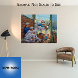 Watch the High Inside Pitch by Andy Thomas - Canvas Open Edition - 12 x 15