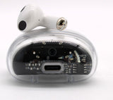 Jaspertronics™ G75 True Wireless HiFi Earphones: Noise-Reducing, Waterproof TWS Stereo with Built-in Microphone-White