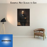 Winston Churchill Painting by Andy Thomas - Canvas Open Edition - 16 x 12