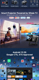 Jaspertronics X7AA 1080p Mini Smart Projector, Full HD 800ANSI, Android 13, Portable Home Theater, Whale TV, Netflix, YouTube