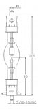 ASL XM1000HS/G 1000W Digital Cinema Xenon Lamp for Cinema Projectors, FollowSpots, & Searchlights